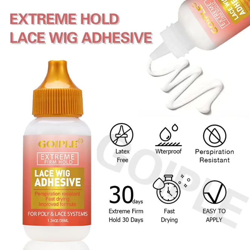 My StoreWigGOIPLE Lace Wig Glue Products Installation Kit Wig Caps Tint Mousse MeGOIPLE Lace Wig Glue Products Installation Kit Wig Caps Tint Mousse Melting Spray Edge Control Gel Slick Wax Stick Styling Tools