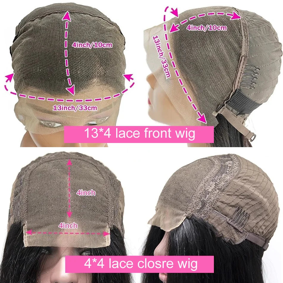 My StoreWigBone Straight Bob Wig Lace Front 100% Human Hair Wigs For Women Short Bone Straight Bob Wig Lace Front 100% Human Hair Wigs