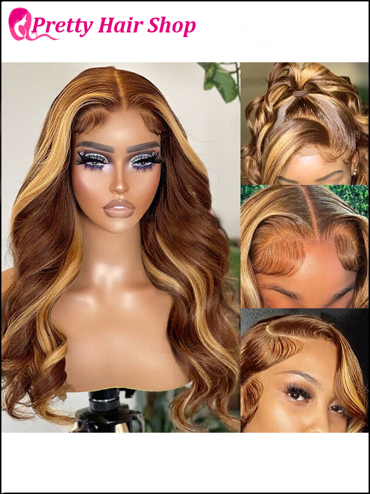 My StoreWig4*6 Highlight Glueless Wear Go Lace Wig Peruvian Human Hair4*6 Highlight Glueless Wear