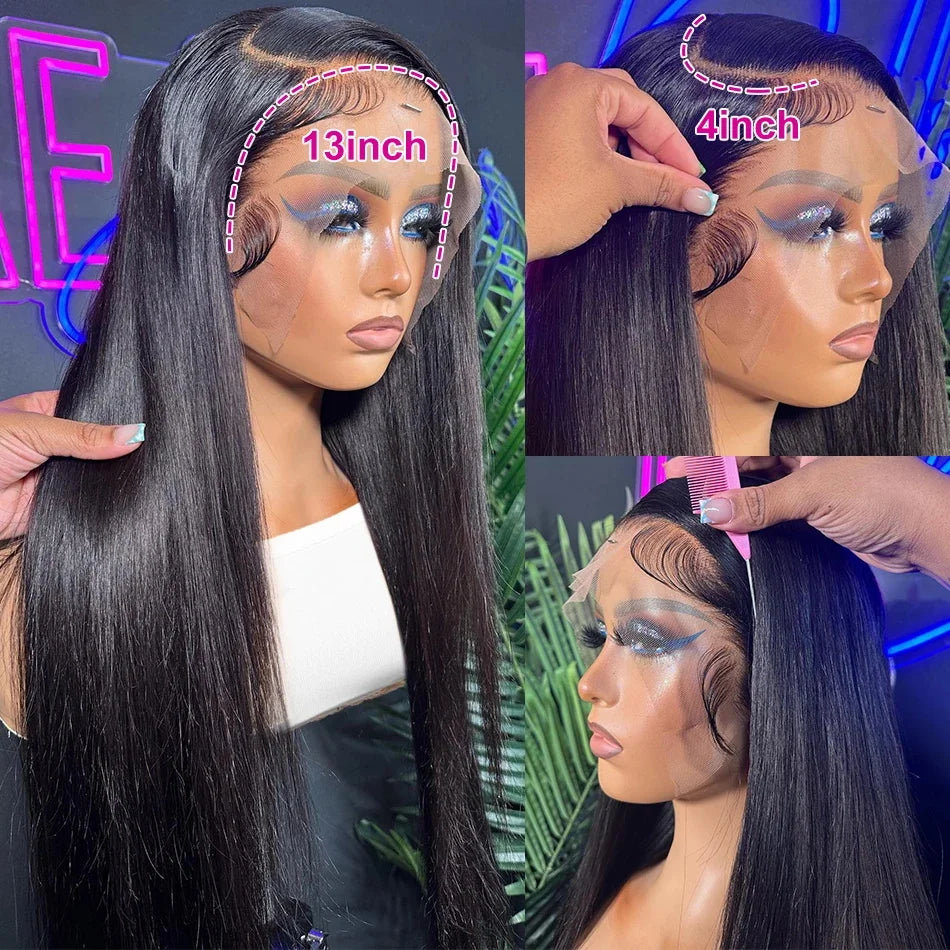 My StoreWig30 40 Inch 13X4 13x6 Lace Front Wigs Brazilian Bone Straight Human Hai30 40 Inch 13X4 13x6 Lace Front Wigs Brazilian Bone Straight Human Hair Wig HD Transparent 360 Lace Frontal Wig