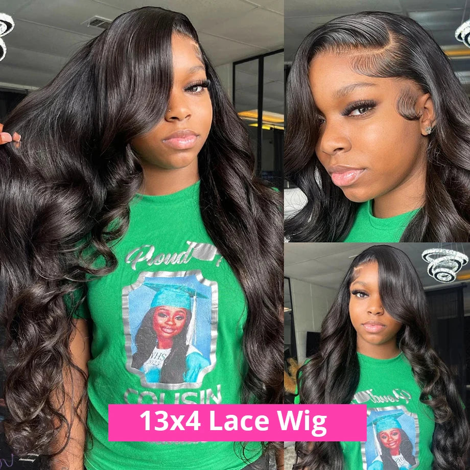 My StoreWig40 inch Hd Lace Front Wig Human Hair 13x6 Body Wave Lace Frontal Wig 140 inch Hd Lace Front Wig Human Hair 13x6 Body Wave Lace Frontal Wig 13x4 Loose Wave Lace Front Wigs Curly Wigs 100% Human Hair