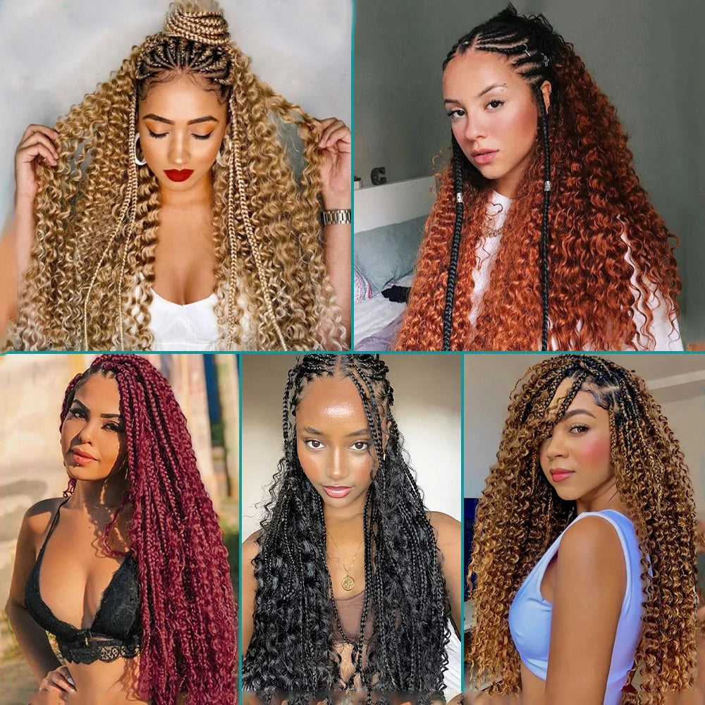 My StoreWigNabi  Boho Braids Human Hair Bulk 27# Deep Wave Hair Bundles 4/27# No Nabi Boho Braids Human Hair Bulk 27# Deep Wave Hair Bundles 4/27#